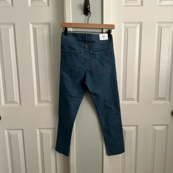 NWT H&M Rhinestones Skinny Ankle High Waist Jeans Size: 29 - Picture 5 of 10